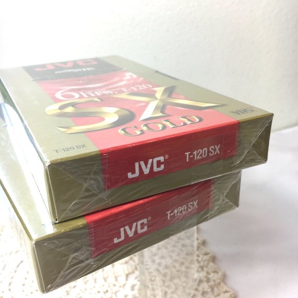Bundle of 2 - JVC 6 Hour T-120 blank VHS NWT - Picture 3 of 7